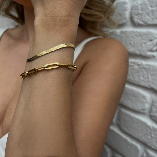 Chunky Paperclip Bracelet