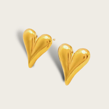 Large Heart Earrings