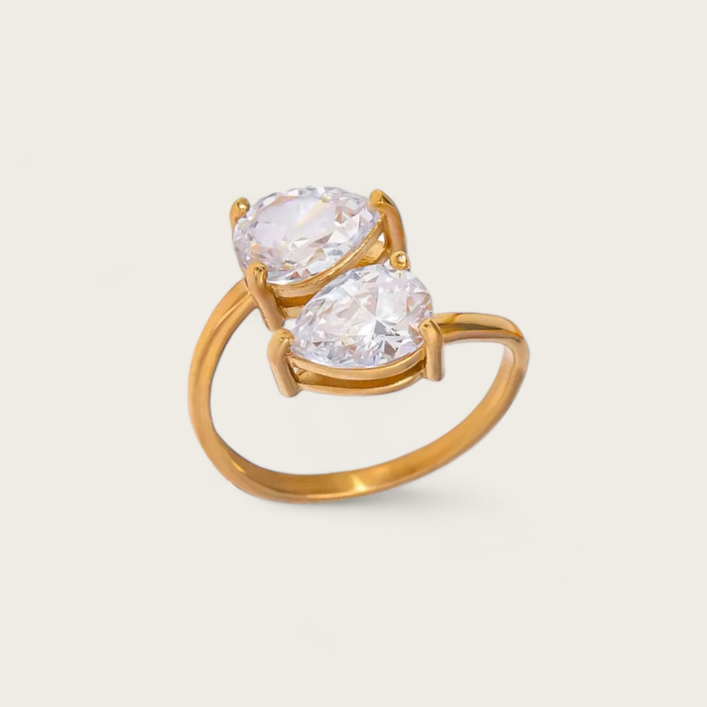 Drop Zirconia Ring