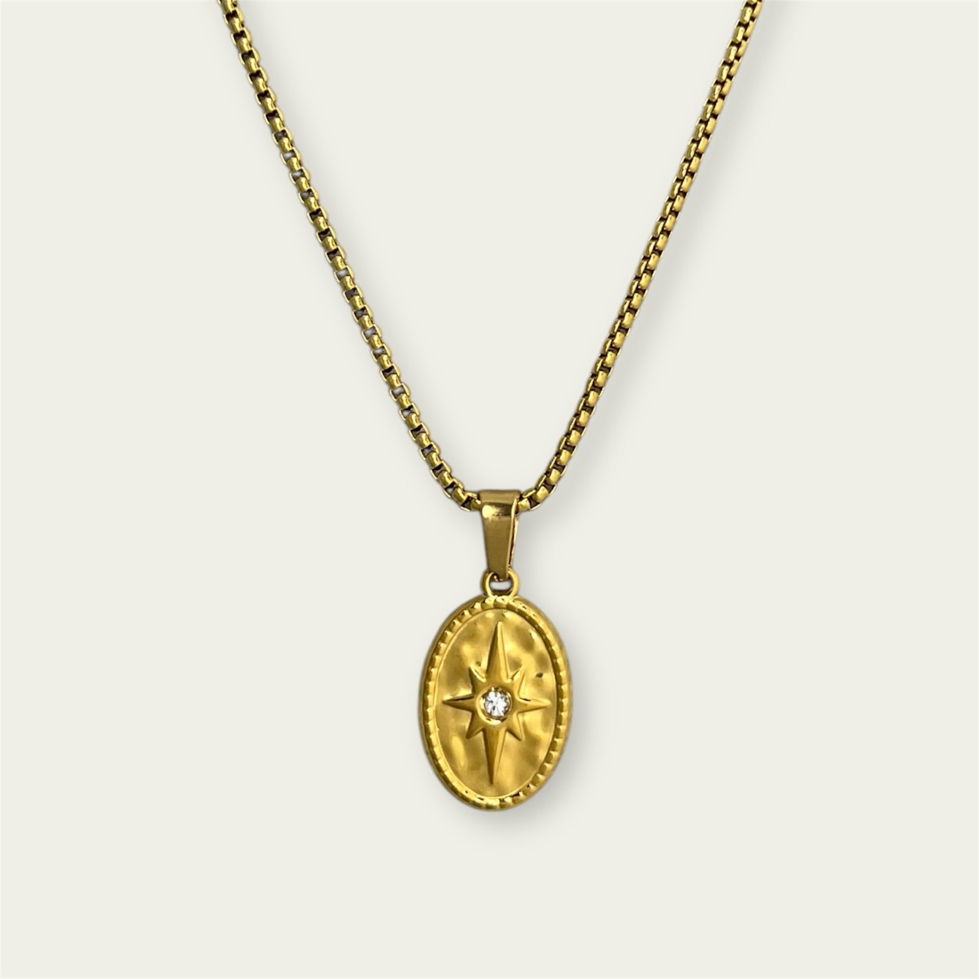 Oval Star Necklace