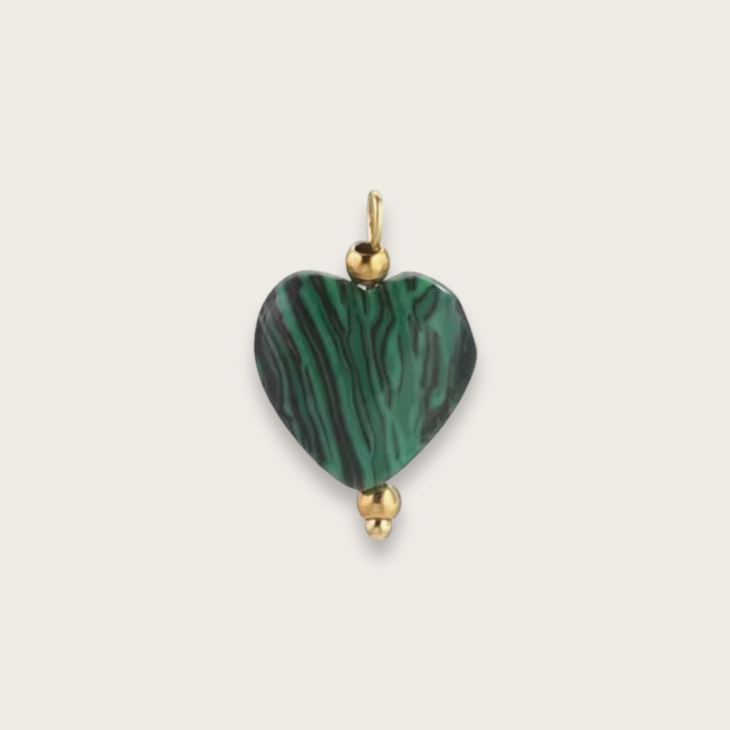 Malachite heart