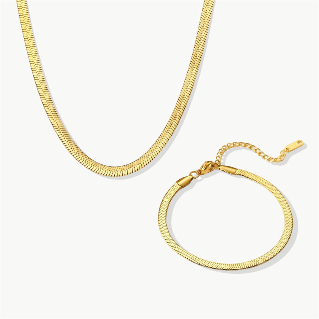 SET - Snake Necklace & Bracelet