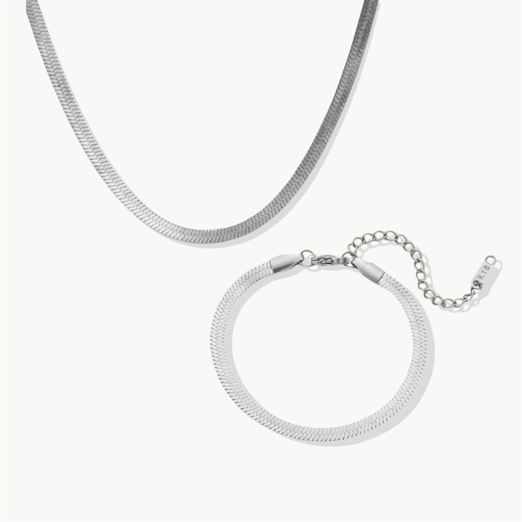 SET - Snake Necklace & Bracelet