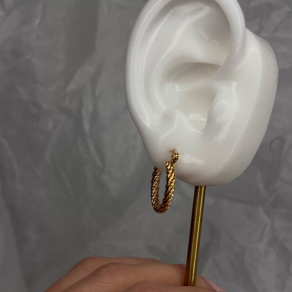 Twisted Hoops Earrings