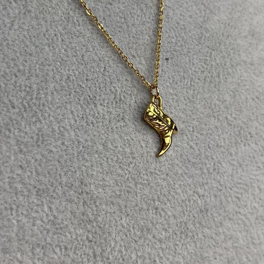 Cowboy Boot Necklace